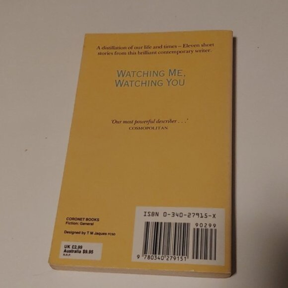 3/$13 Vintage Watching Me, Watching You short stories book by Fay Weldon… - Picture 3 of 5